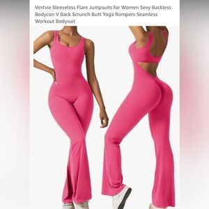 Vertvie Pink Jumpsuit